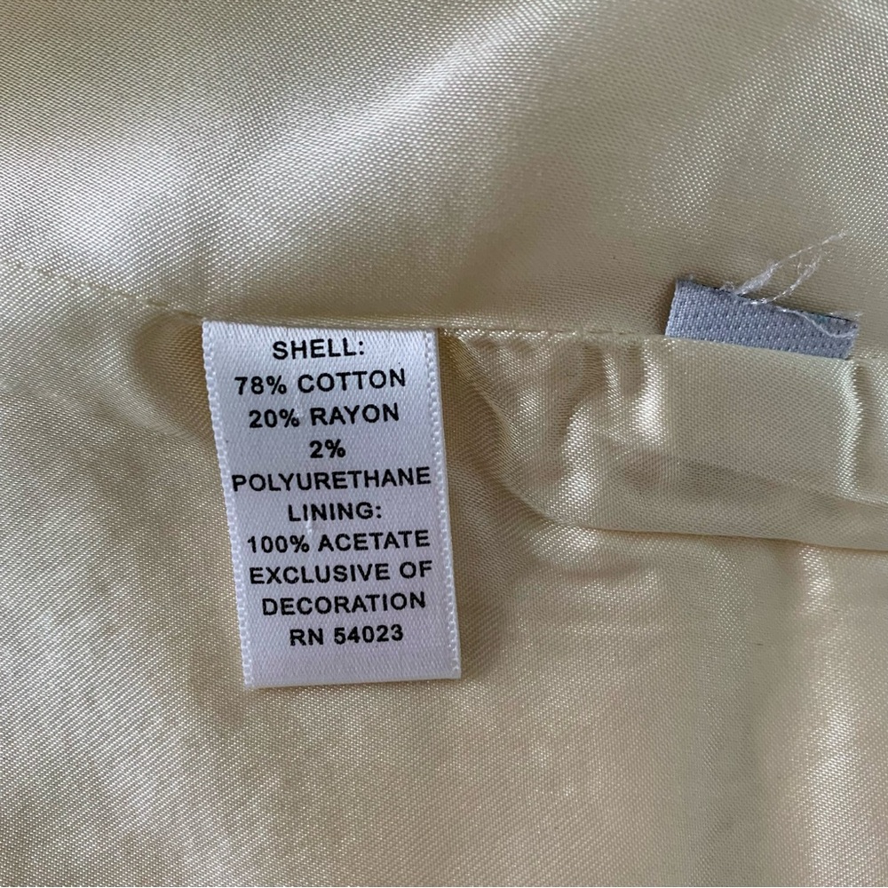 Banana Republic Boxy Jacket Cream Size 4 - Picture 6 of 7